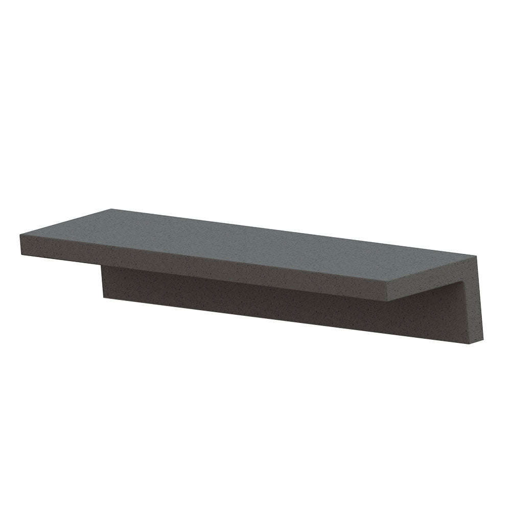 Wausau Tile ZB.TO.04 Ville Concrete 2 Bench official product image