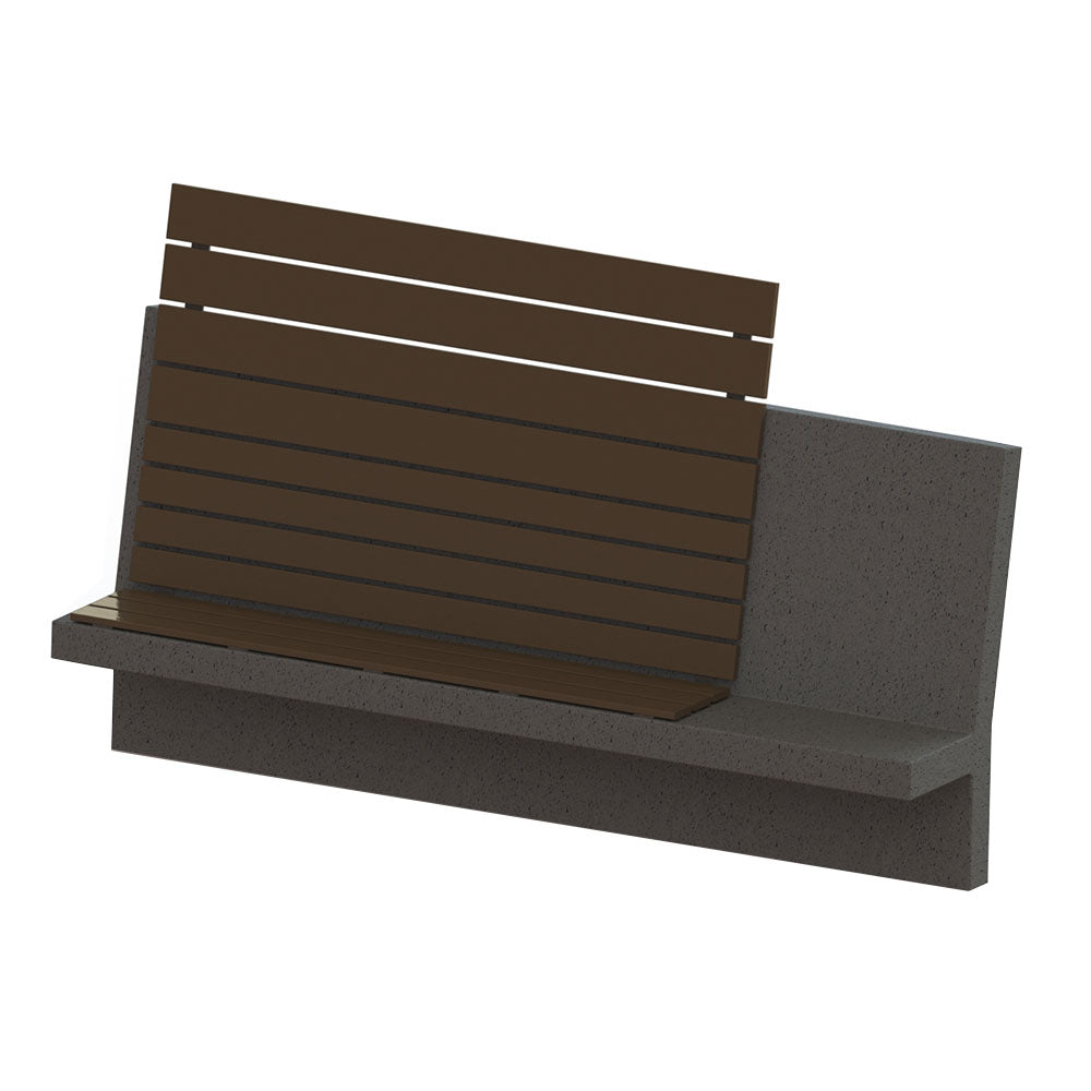 Wausau Tile ZB.TO.07 Vent Concrete Bench with Seat official product image