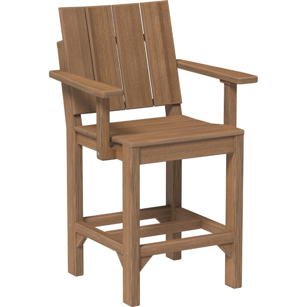 LuxCraft Urban Counter Height Arm Chair