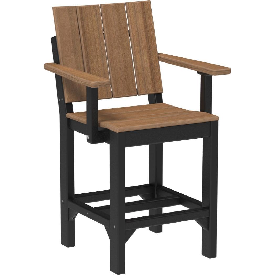 LuxCraft Urban Counter Height Arm Chair