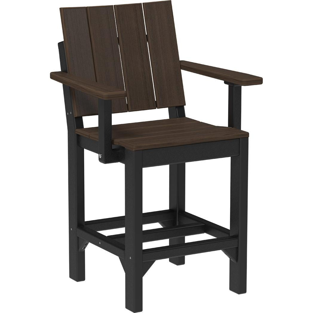 LuxCraft Urban Counter Height Arm Chair
