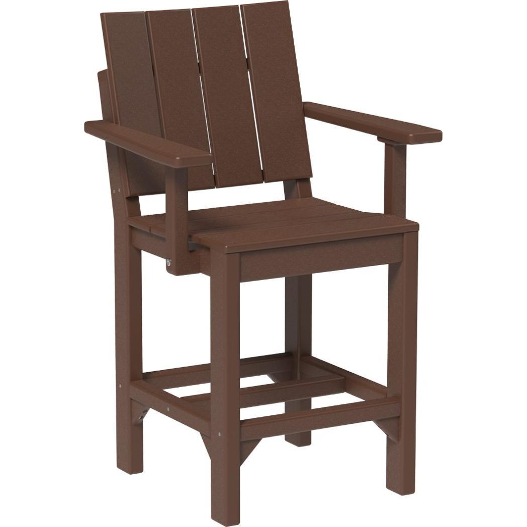LuxCraft Urban Counter Height Arm Chair