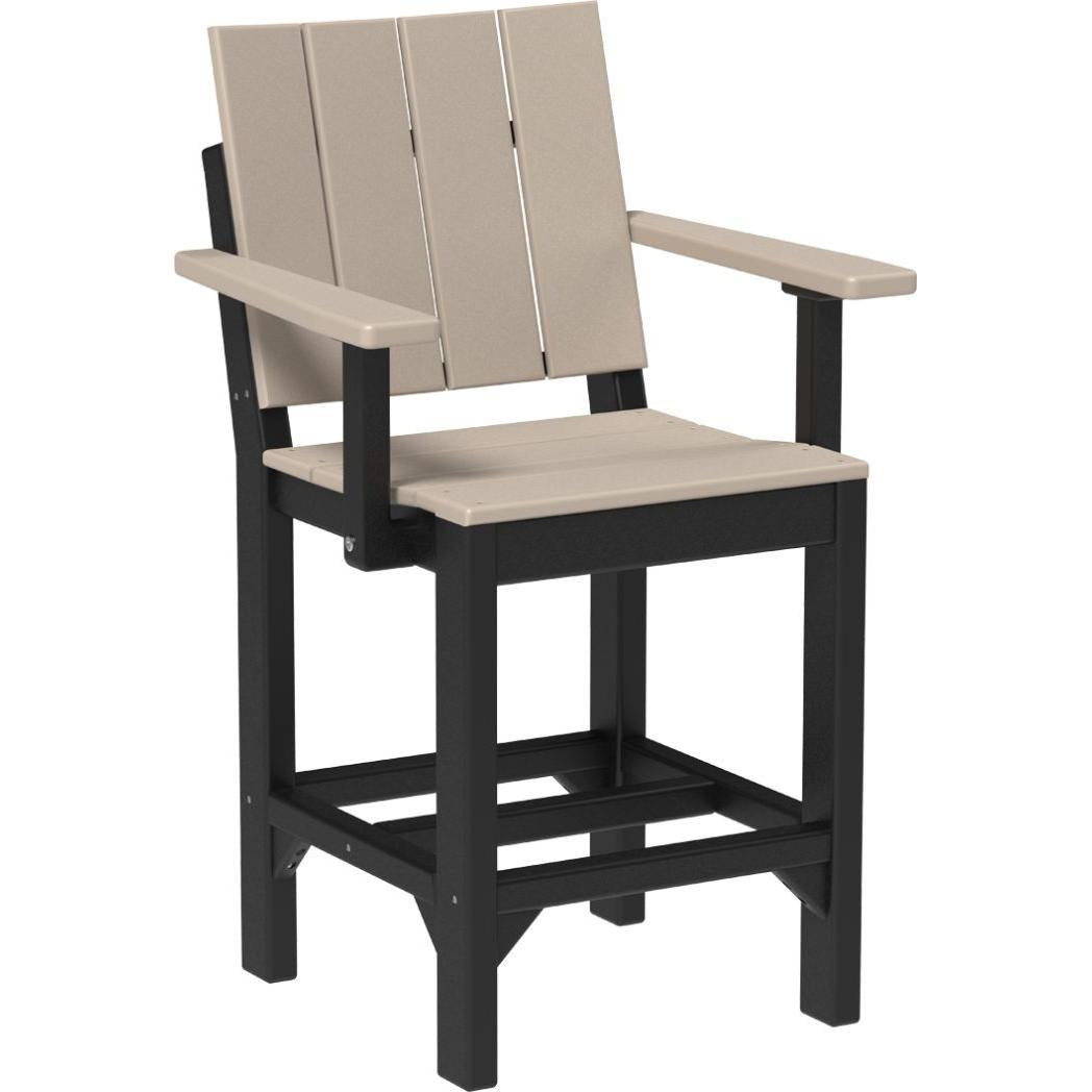LuxCraft Urban Counter Height Arm Chair