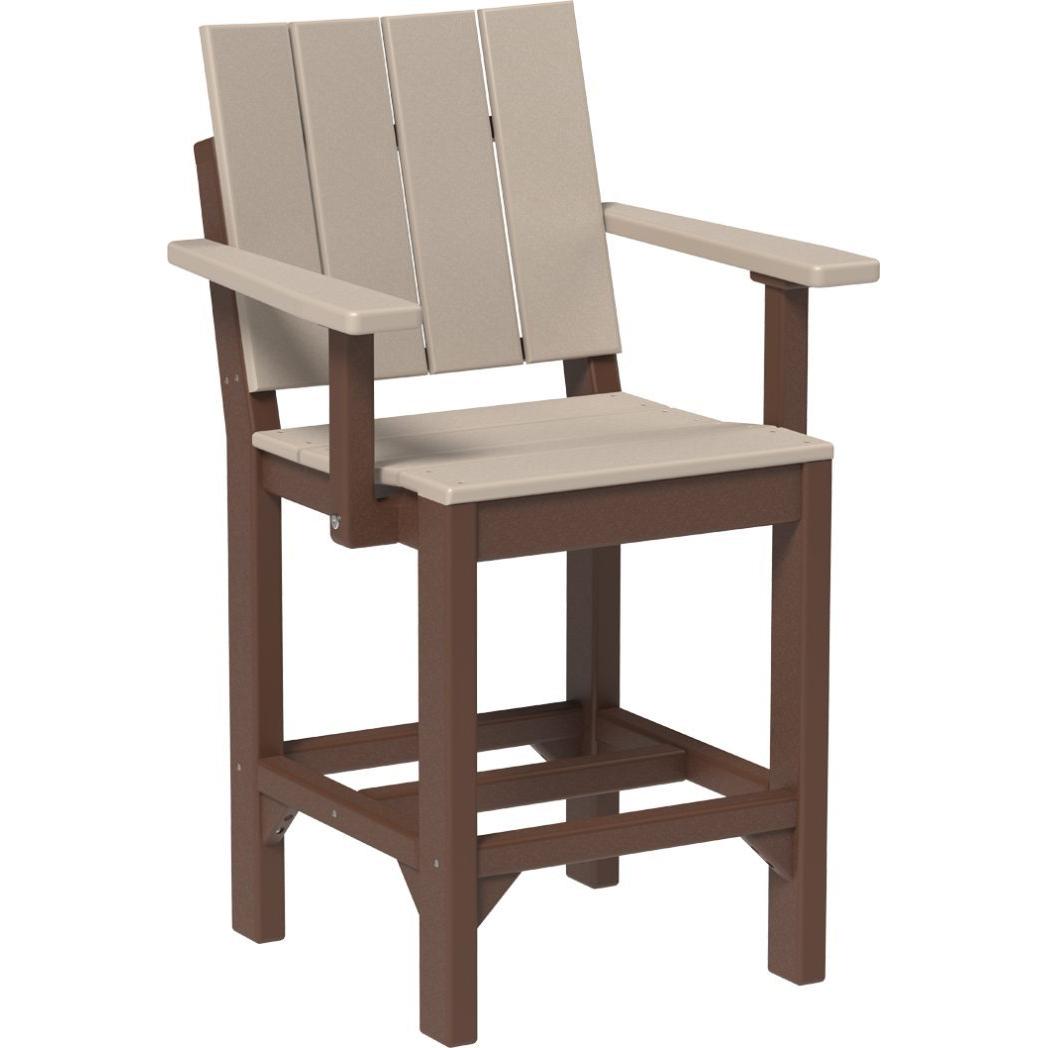 LuxCraft Urban Counter Height Arm Chair
