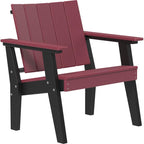 LuxCraft Urban Chat Chair Poly Lumber Weather-Resistant