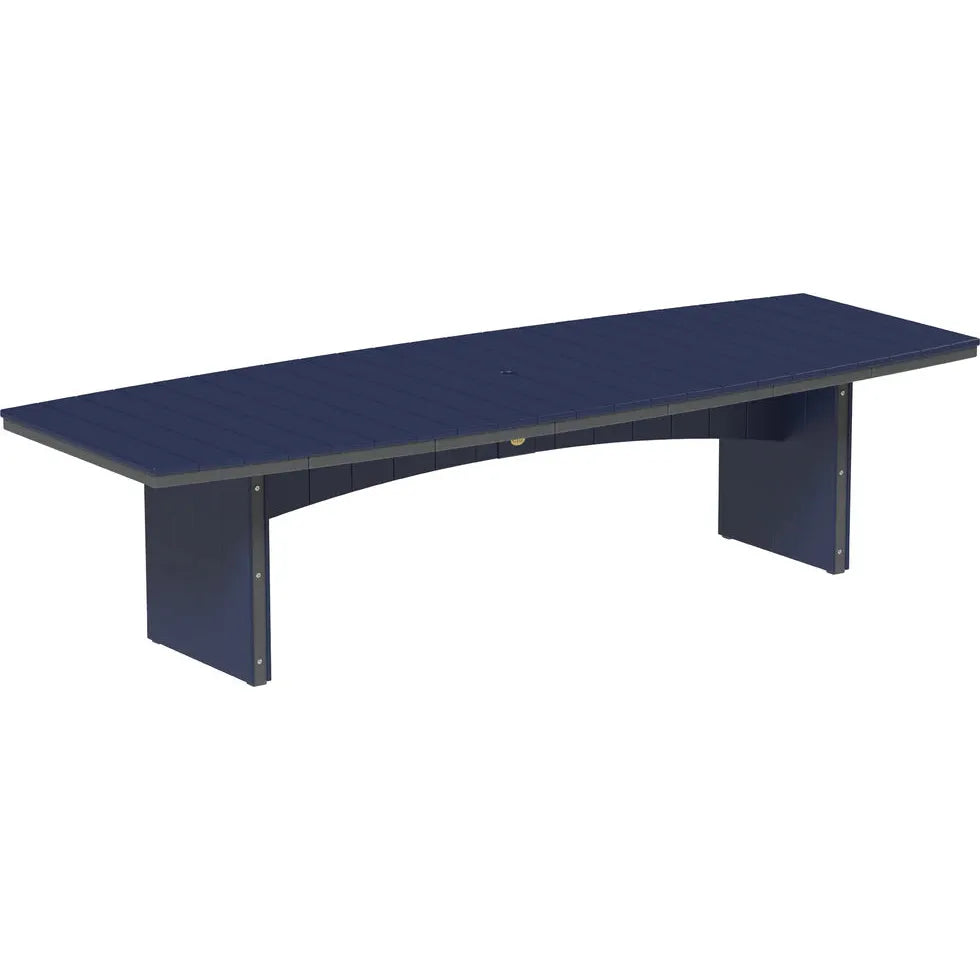 LuxCraft Urban 48-Inch x 120-Inch Oval Poly Dining Table