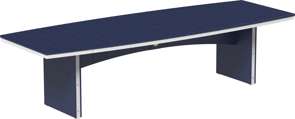 LuxCraft Urban 48-Inch x 120-Inch Oval Poly Dining Table