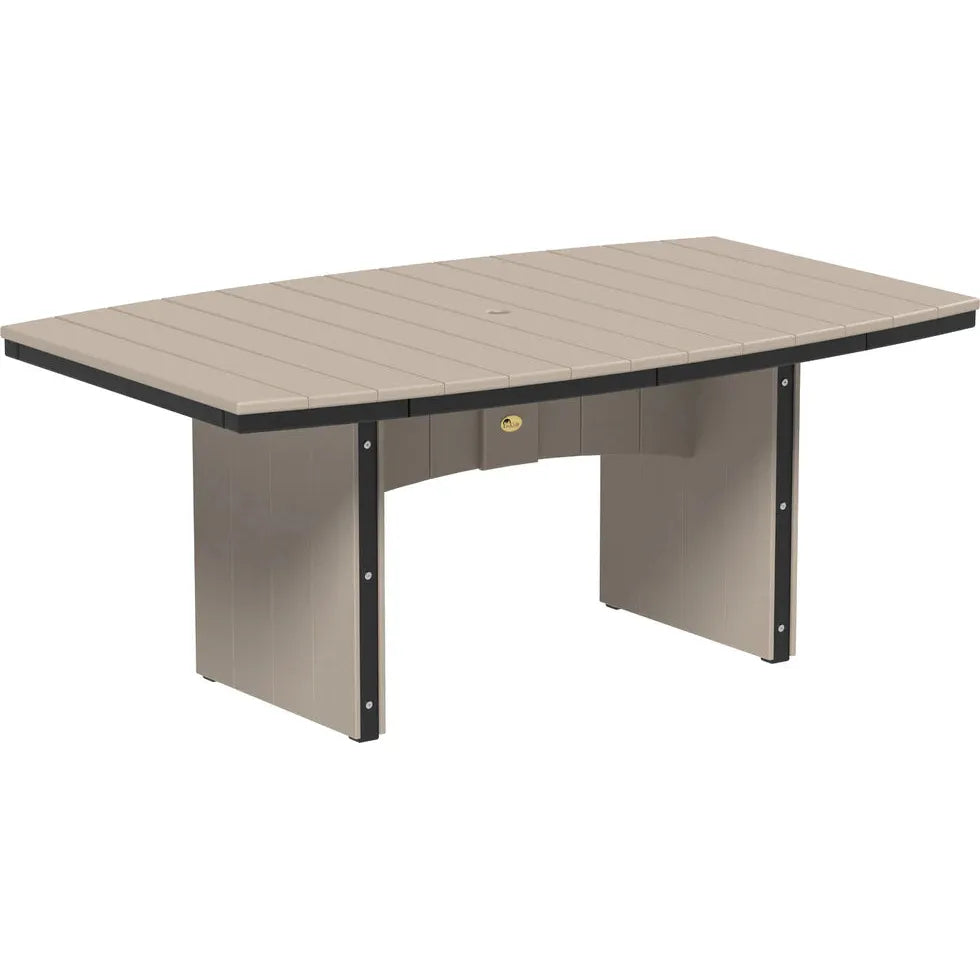 LuxCraft Urban 48 X 72 Inch Oval Outdoor Dining Table (Dining Height)