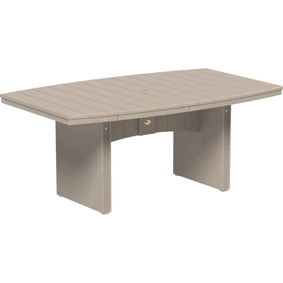 LuxCraft Urban 48 X 72 Inch Oval Outdoor Dining Table (Dining Height)