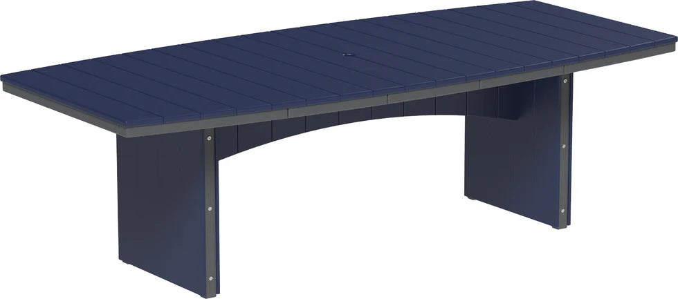 LuxCraft Urban 48-Inch x 96-Inch Oval Poly Dining Table