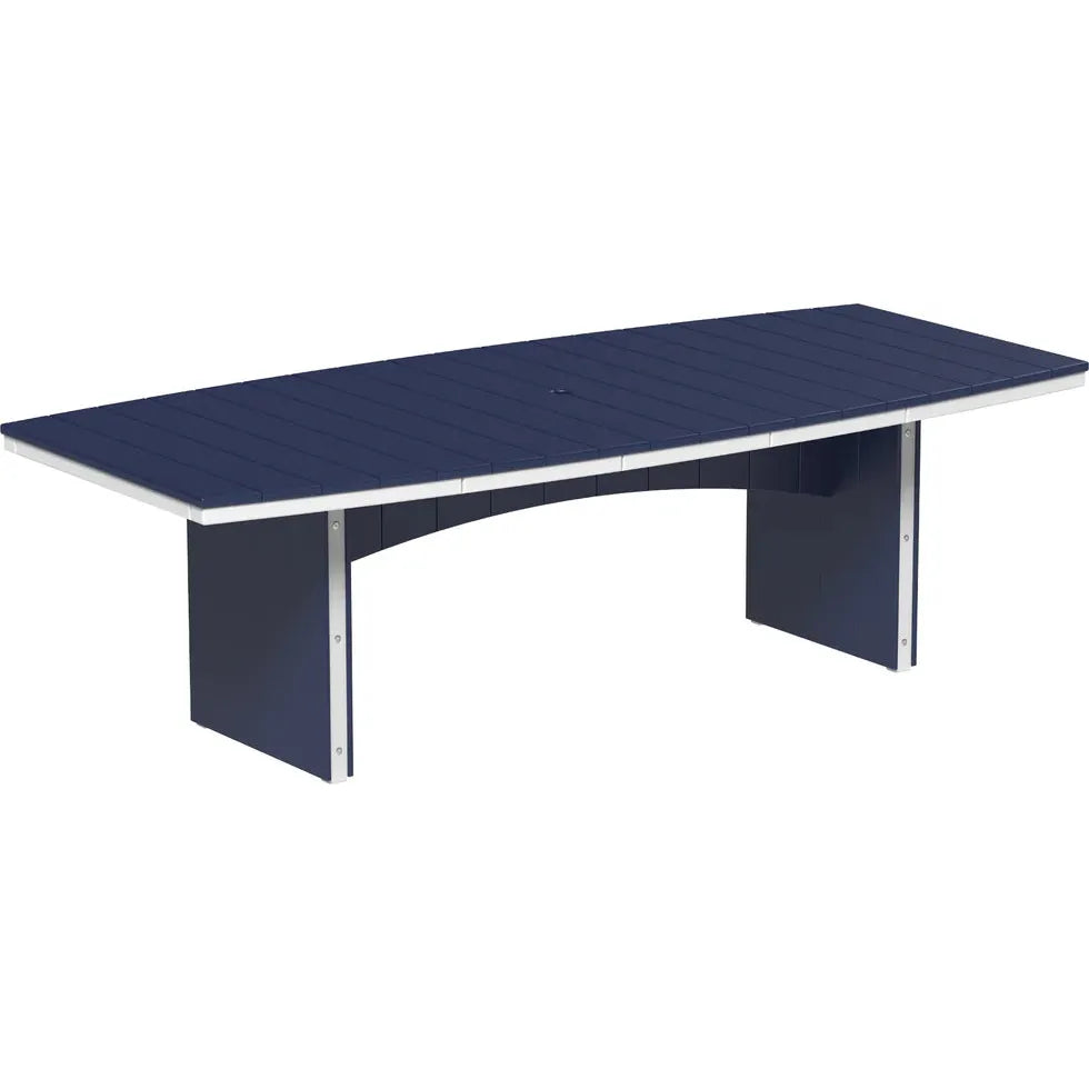 LuxCraft Urban 48-Inch x 96-Inch Oval Poly Dining Table
