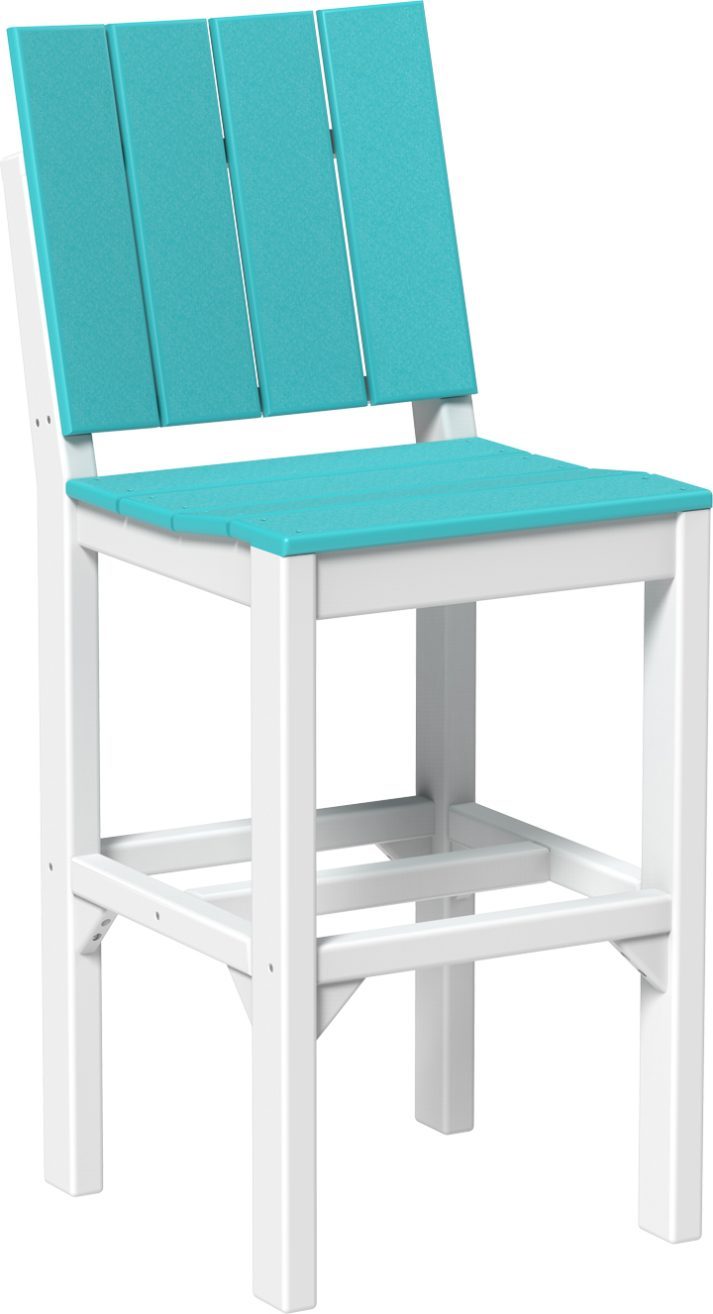 LuxCraft Urban Side Chair Bar Height Poly Outdoor