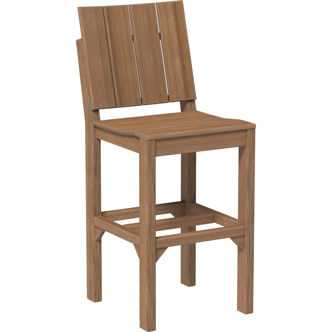 LuxCraft Urban Side Chair Bar Height Poly Outdoor