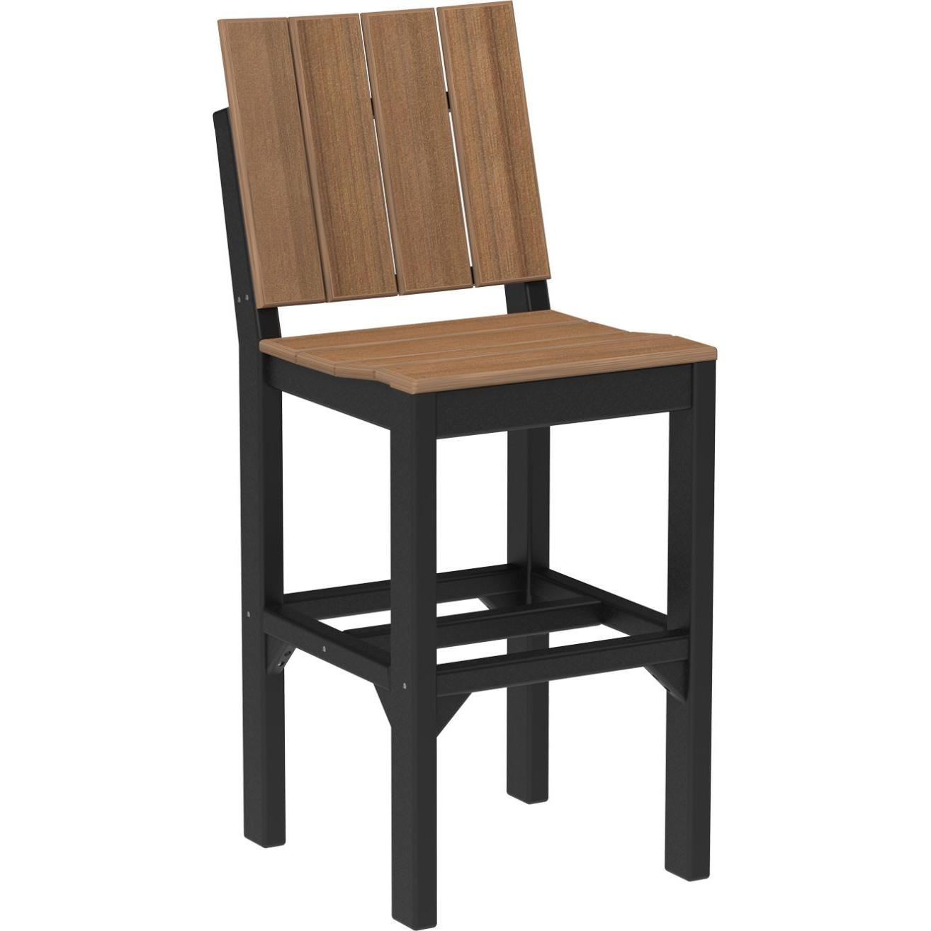 LuxCraft Urban Side Chair Bar Height Poly Outdoor