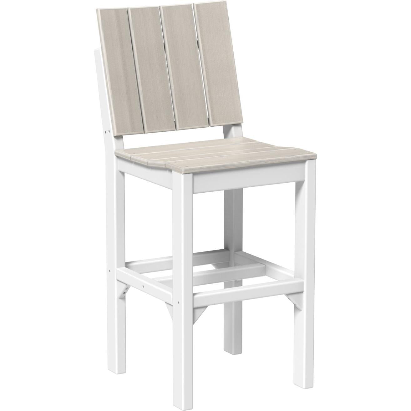 LuxCraft Urban Side Chair Bar Height Poly Outdoor