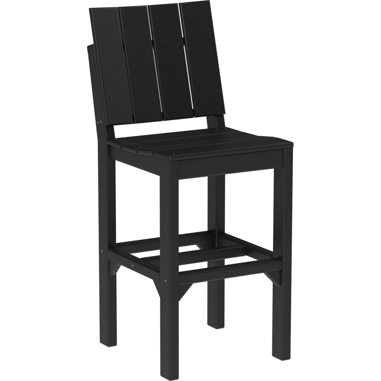 LuxCraft Urban Side Chair Bar Height Poly Outdoor