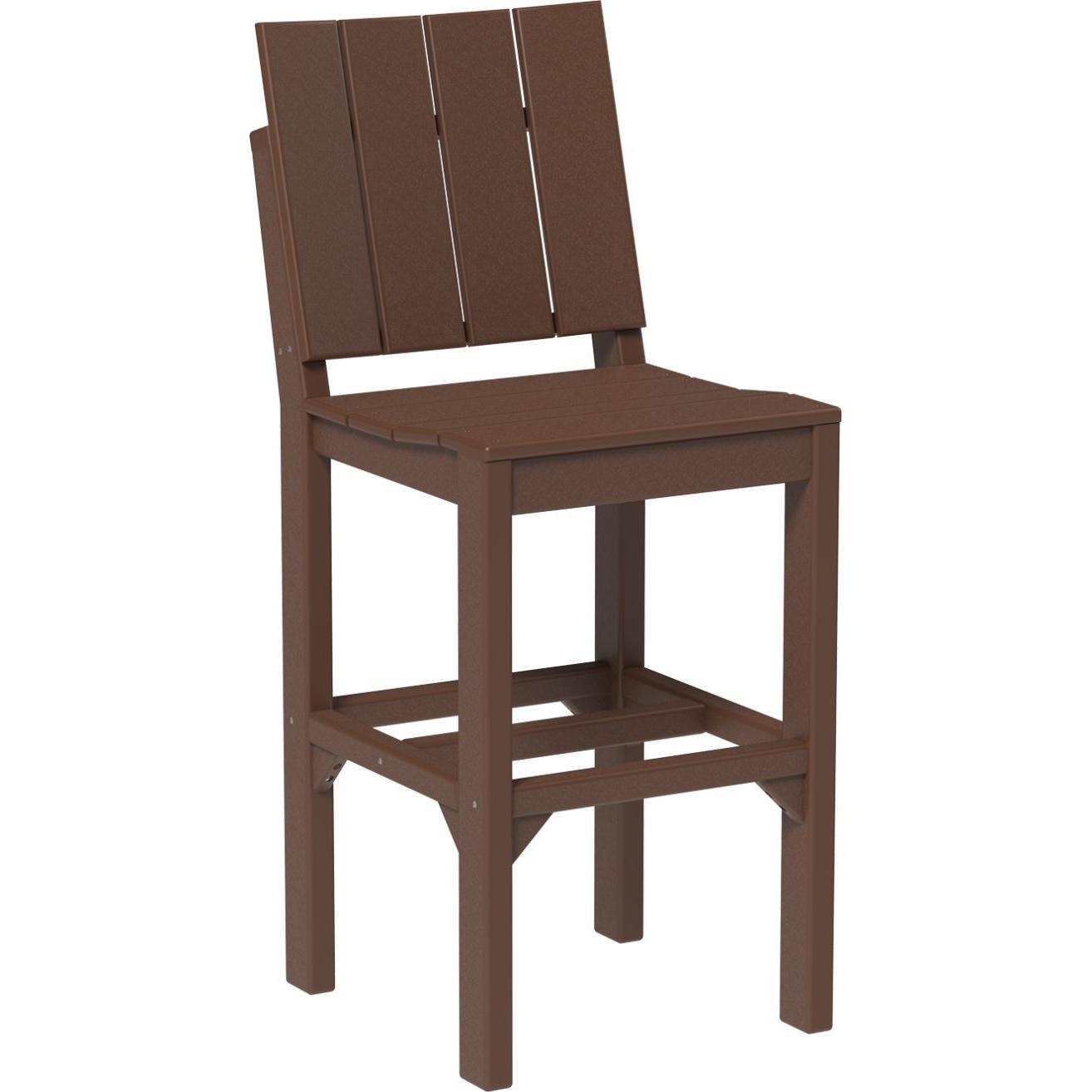 LuxCraft Urban Side Chair Bar Height Poly Outdoor