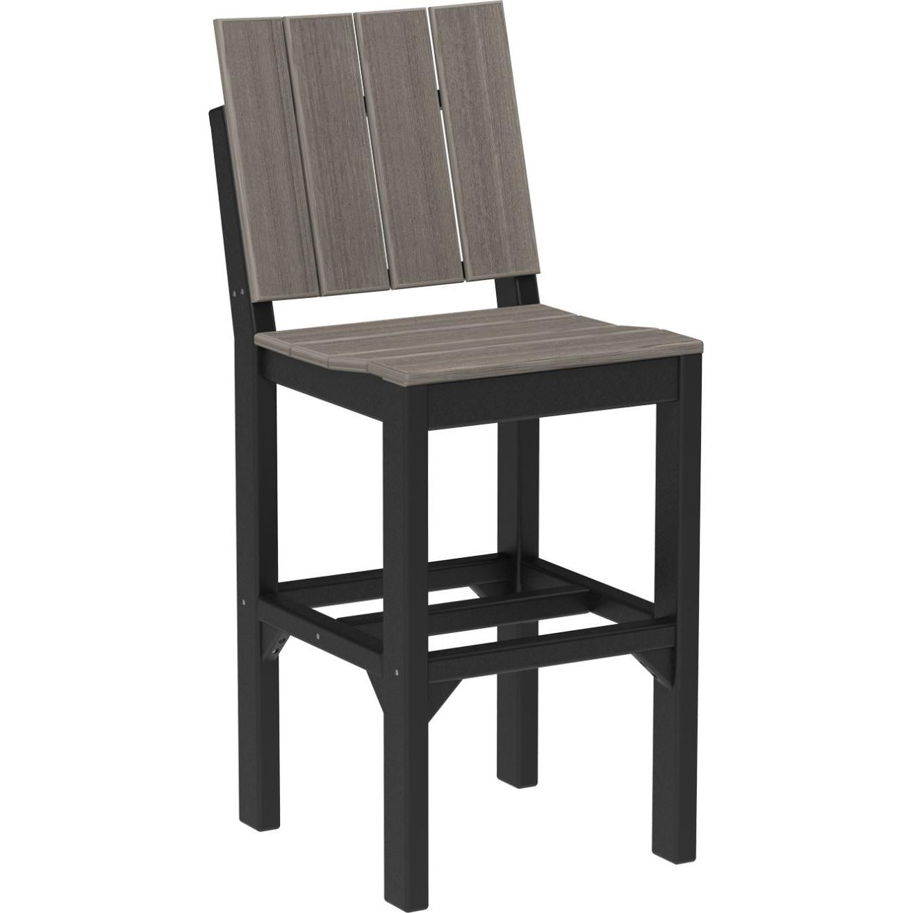 LuxCraft Urban Side Chair Bar Height Poly Outdoor