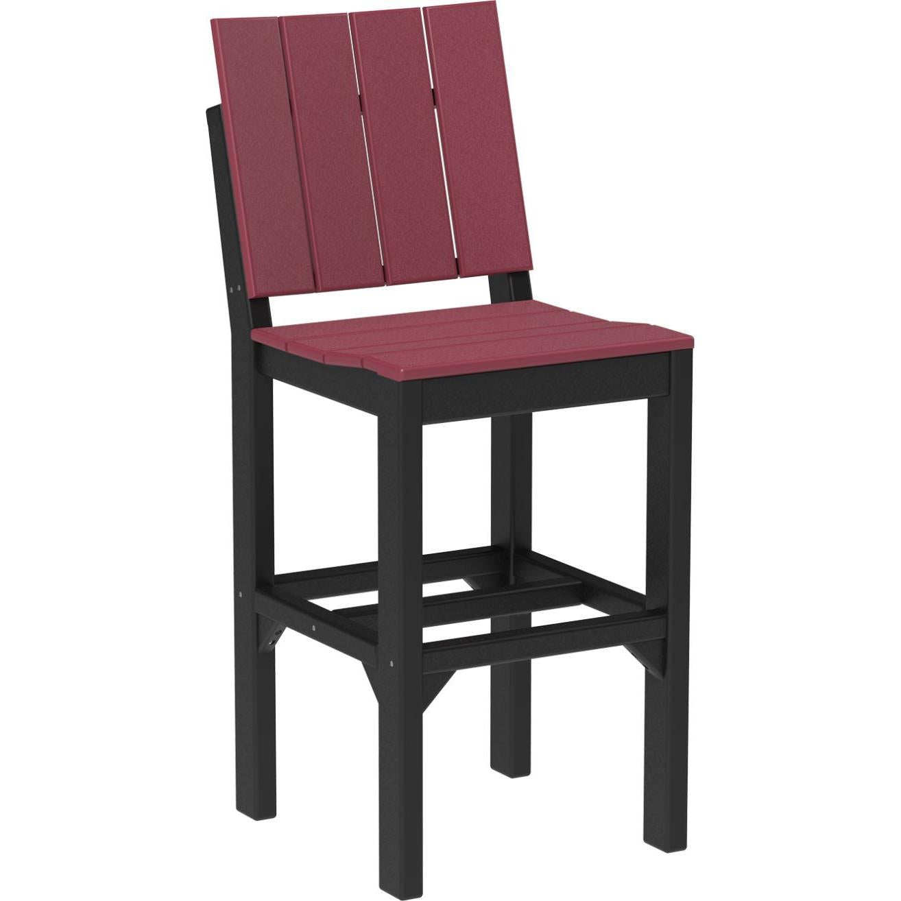 LuxCraft Urban Side Chair Bar Height Poly Outdoor
