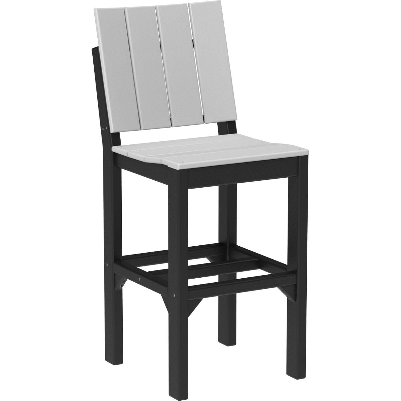 LuxCraft Urban Side Chair Bar Height Poly Outdoor