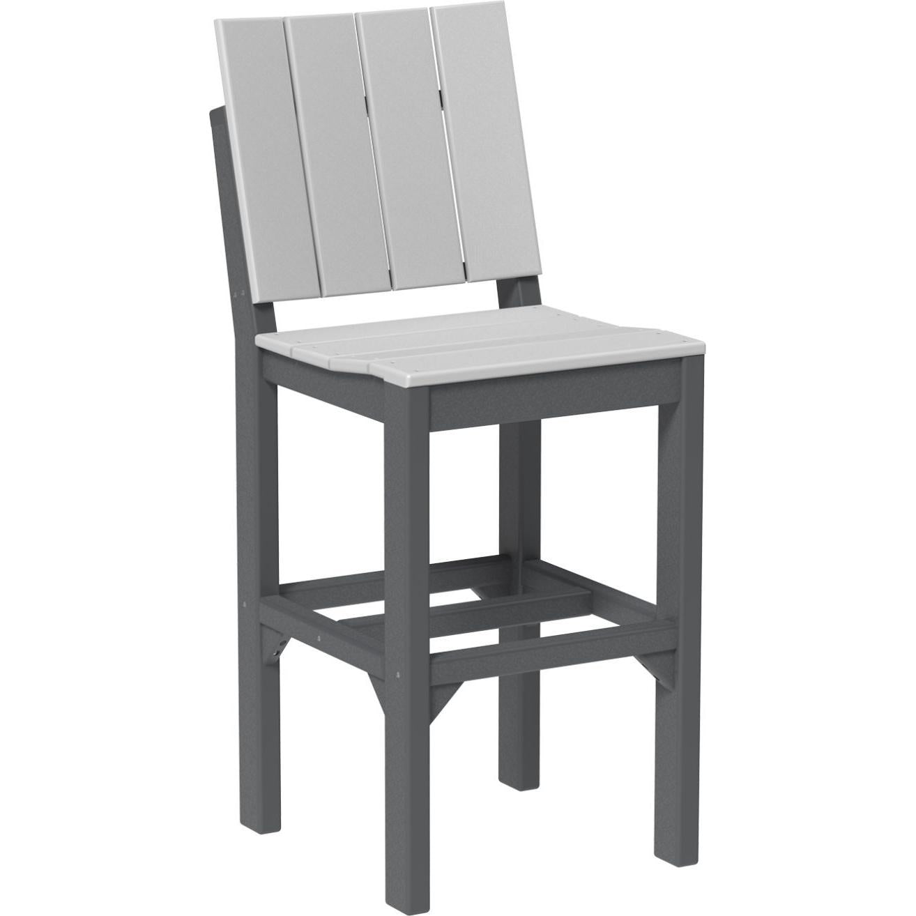 LuxCraft Urban Side Chair Bar Height Poly Outdoor