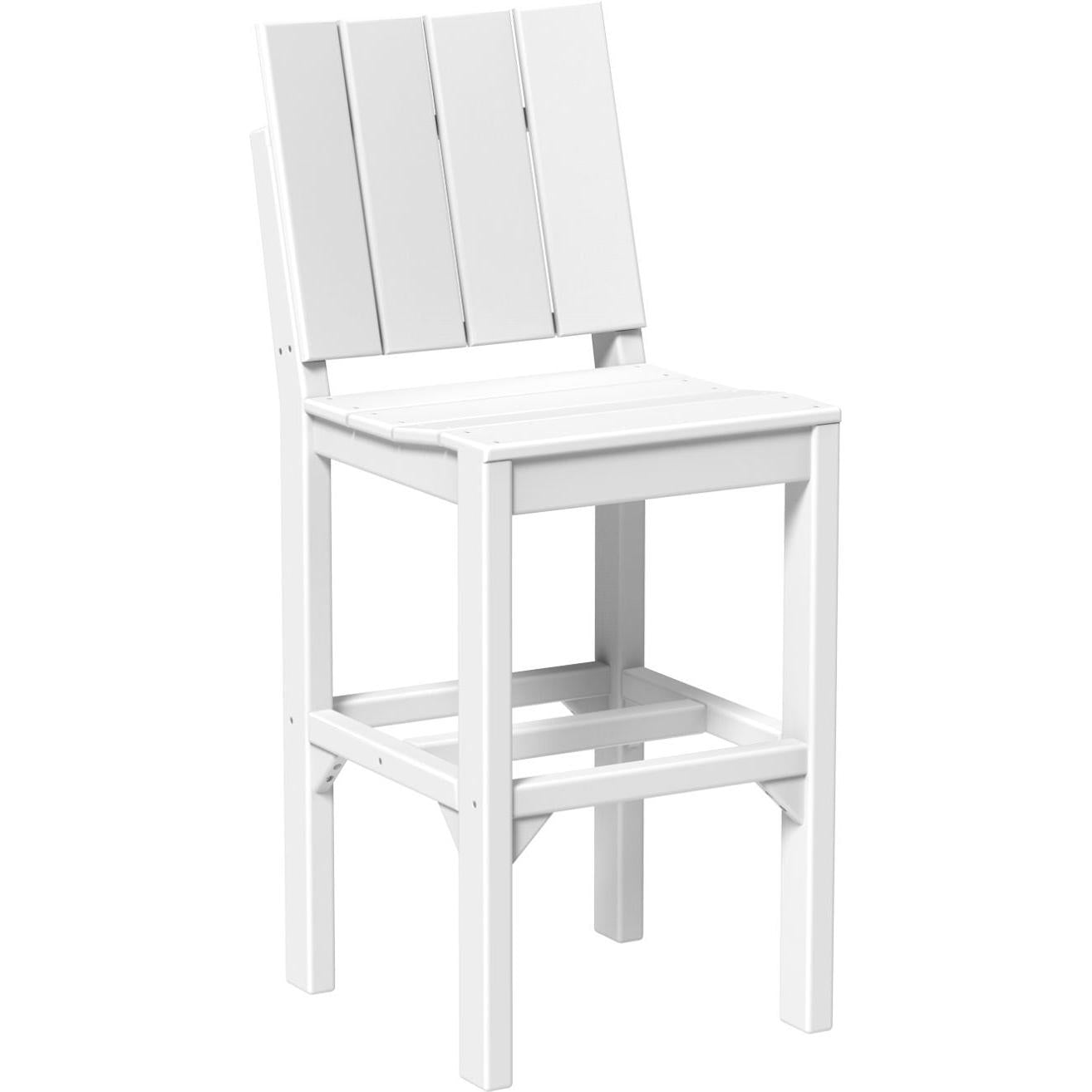 LuxCraft Urban Side Chair Bar Height Poly Outdoor