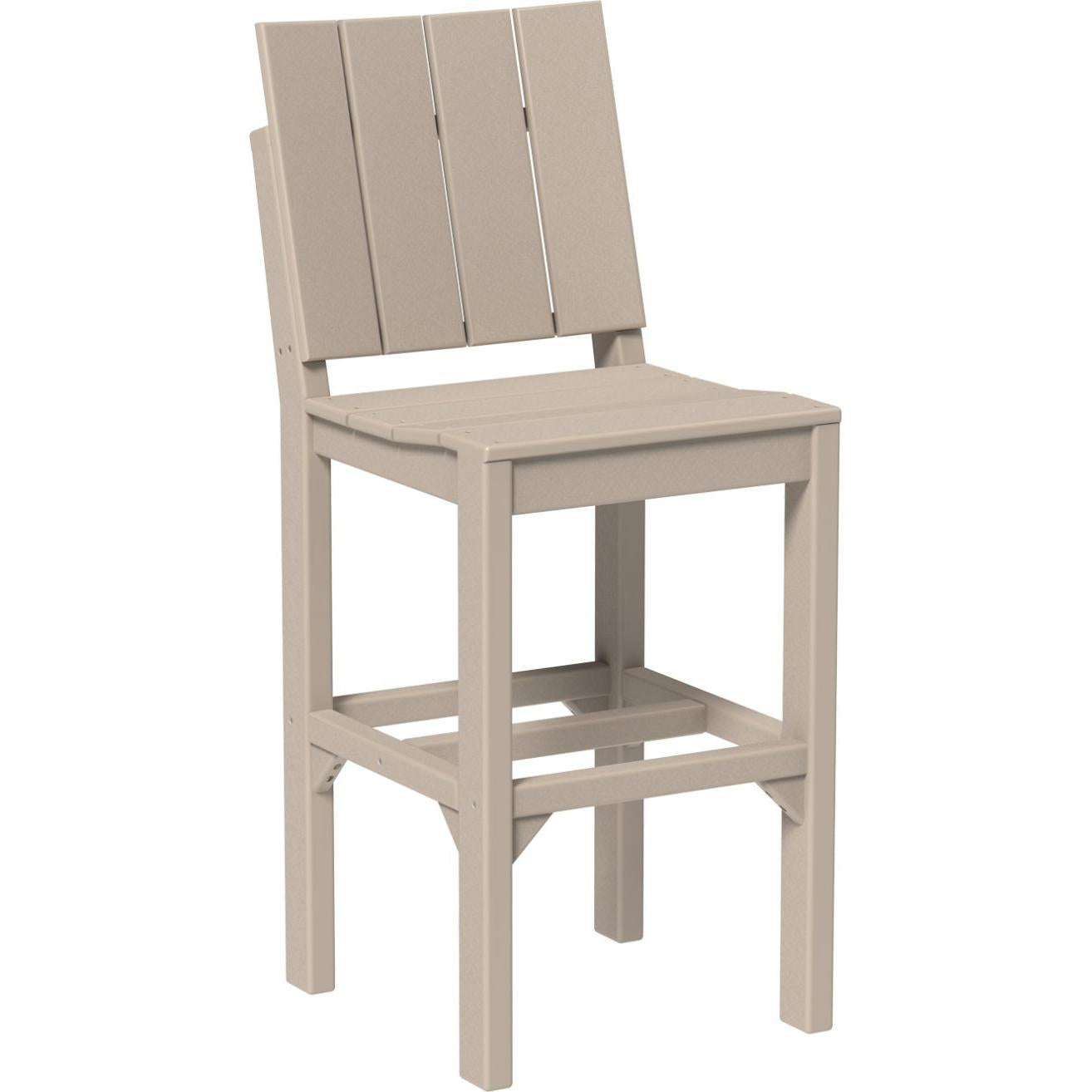 LuxCraft Urban Side Chair Bar Height Poly Outdoor