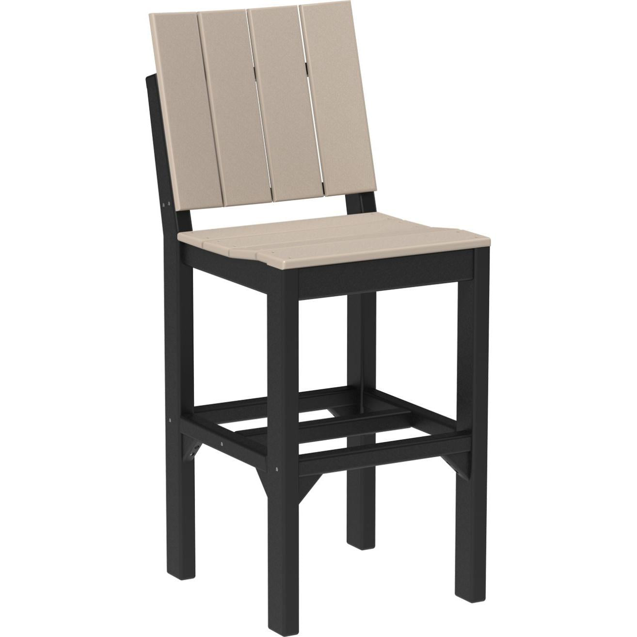 LuxCraft Urban Side Chair Bar Height Poly Outdoor
