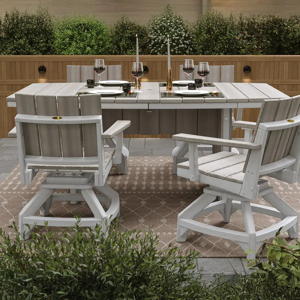 LuxCraft Urban 48 X 72 Inch Oval Outdoor Dining Table