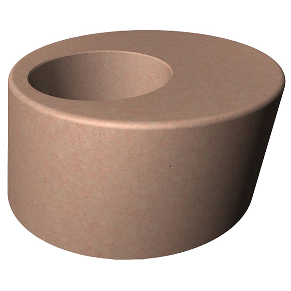 Wausau Tile WS114 Concrete Planter with Integral Seat official product image