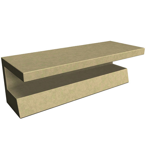 Wausau Tile WS134 Concrete Cantilever Bench official product image