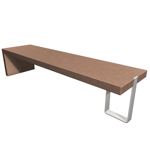 Wausau Tile WS306 Floating Concrete Bench with Stainless Prop official product image