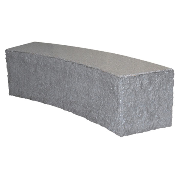 Wausau Tile WS5102 Concrete Radius Split-Face Bench official product image