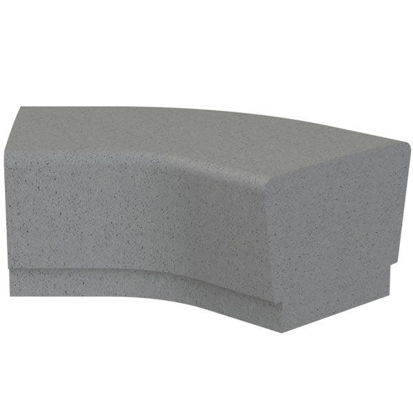 Wausau Tile WS905 Our Town 45 Degree Curve Bench Corner official product image