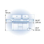 Napoleon Classic Prestige PRO 825 Natural Gas Grill with Power Side Burner PRO825RSBINSS-3