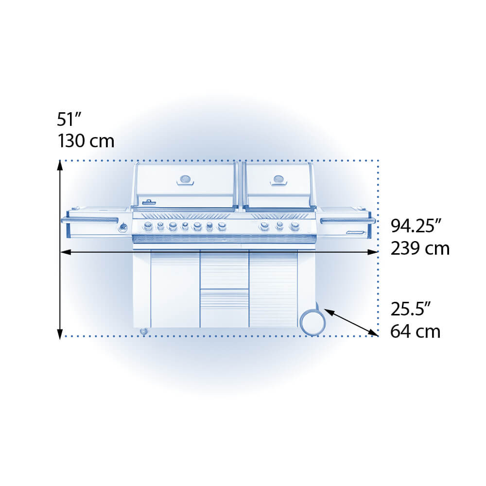 Napoleon Classic Prestige PRO 825 Natural Gas Grill with Power Side Burner PRO825RSBINSS-3