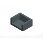 Wausau Tile ZB.BB.09 Medium Seat with Backrest and Sides official product image