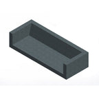 Wausau Tile ZB.BB.10 Extra Long Seat with Backrest and Sides official product image