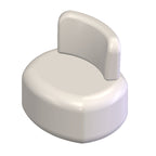 Wausau Tile ZB.AR.06 Oval Concrete Seat With Backrest official product image