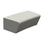 Wausau Tile ZB.CE.04 Curved Rectangle Concrete Bench official product image