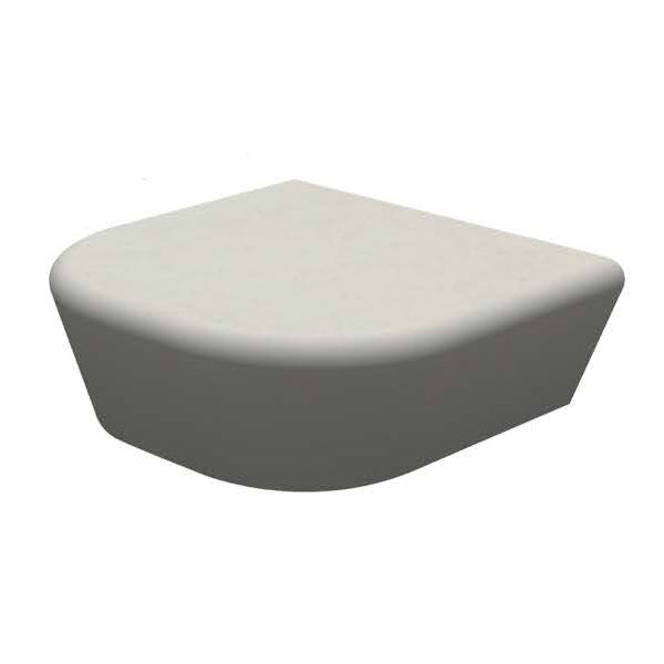 Wausau Tile ZB.CE.13 Curved Concrete Bench official product image