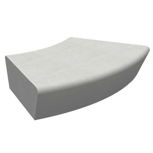 Wausau Tile ZB.CE.17 Curved Concrete Bench official product image