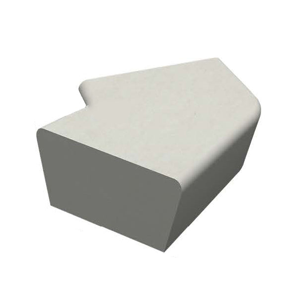 Wausau Tile ZB.CE.18 Bent Concrete Bench official product image