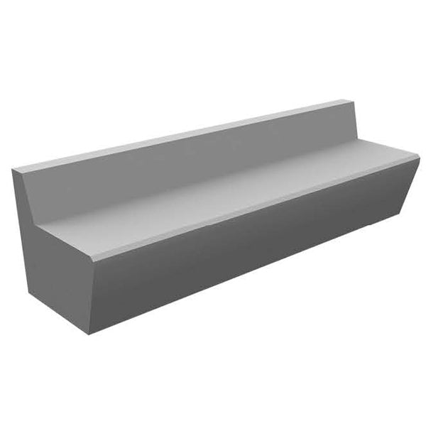 Wausau Tile ZB.WL.33 Large Concrete Bench official product image