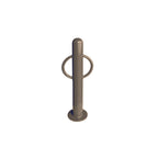 MF9005 Surface Mount Bike Post Bollard — Metal Powder Coat — S44 Putty — digitally rendered color preview