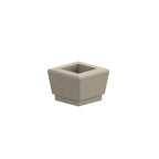 WS9126 Our Town Single Square Planter — Weatherstone — W20 White — digitally rendered color preview