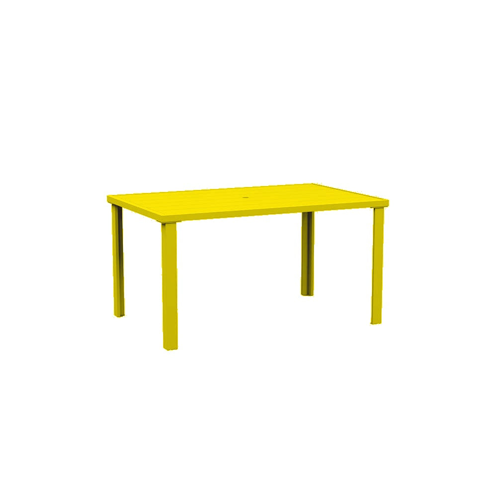 Lorna Dining Table Series — Metal Powder Coat — S1 Yellow — digitally rendered color preview