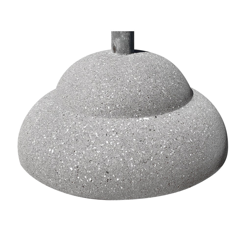 TF3300 Concrete Umbrella Stand — Weatherstone — W31 Fog — digitally rendered color preview