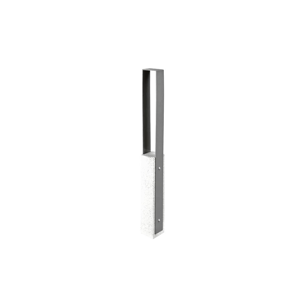 DF6530 Collaboration Vault Bike Bollard - Medium/Square — Acid Wash — A30 Star — digitally rendered color preview