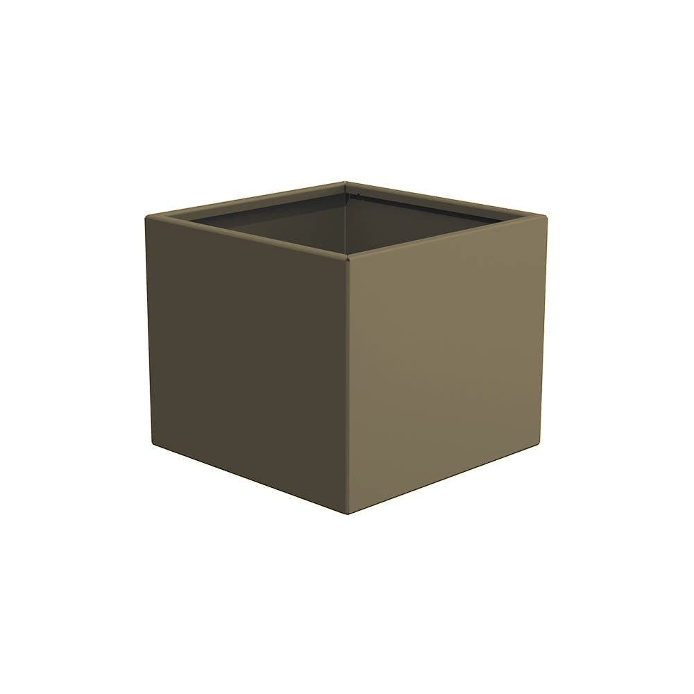 WS506 Aluminum Square Planter — Metal Powder Coat — 7 Sand — digitally rendered color preview